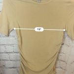 A New Day Elbow Sleeve Slim Fit Crew Neck Ruched Top Women’s XS New Photo 3