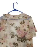 J.B.S Ltd Cream Floral Ruffle Trim Tie Photo 4