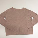 Barefoot Dreams Sweater Womens Large Pink CozyChic Ultra Lite V Neck Knit Photo 2