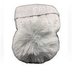 Alo Yoga NWOT Gray Cable Knit Pom Pom Beanie Hat Photo 3