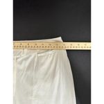 Piazza Sempione  Pants Women SIZE 4 White Brigitte Back Cuff Slit High Rise Photo 6
