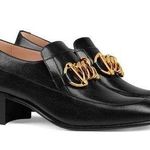 Gucci  woman horsebit Chain Loafer Nero Photo 0