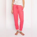 New PJ Salvage Happy Things smiley face banded Pajama Pants in Cherry Size L Pink Size L Photo 4