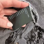 Club Monaco 100% Silk Luxurious Lace Print Blouse, Sheer Floral Print Size S Photo 9