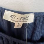 Mel + Rose NWT Francesca's Collections Navy Mini Short Sleeve Skater Dress M Blue Size M Photo 4