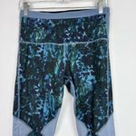 Lululemon  Athletica Running In The City 7/8 Leggings Floral Blue Denim Multi 8 Photo 1