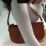 Brown Shoulder Baguette Handbag Purse Photo 0