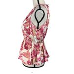 Old Navy Small Top Floral Adjustable Halter Neck Keyhole V-Neck Sleeveless Multi Photo 5