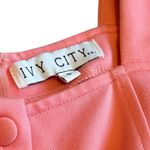 Ivy City Co Lindsay Dress Coral Button Photo 10