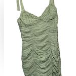 ASTR The Label Heiress Ruched Mini Dress – Mint Orange Ditsy – Size Small Photo 3