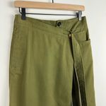 ZARA NWT  SRPLS Military Wrap Layered Midi Skirt Sz XS Green Photo 5
