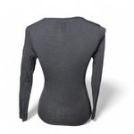 Bandolino Artsy Long Sleeve Y2K Top Chic Geometric Size Medium V Neck Photo 3