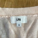 LPA  - Henley Sweater in Pale Dusty Pink Photo 3