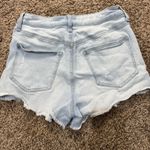 No Boundaries  Jean Shorts Juniors 7 Blue Cut‎ Off Mid Rise Ripped Raw Hem Photo 1