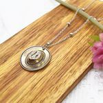Rustic Cowgirl Hat Pendant Necklace Silver Photo 2
