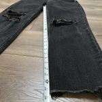 Abercrombie & Fitch Ankle Straight Ultra High Rise Destructed Black Jeans 30 Photo 11
