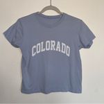 Brandy Melville  John Galt Blue Colorado Baby Tee XS-S Photo 0
