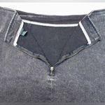 Wild Fable Women's 24 Plus Black Notch Front Seamed Denim Mid-Rise Mini Skirt Photo 5