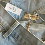 Umgee NWT  Distressed High Waisted Denim Skirt Light Wash SZ-1XL Photo 5