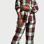 Victoria's Secret EUC Victoria’s Secret Flannel Pajama Set, Red, White, Green Plaid, Small Photo 0