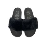 MadPole Women's Black Fuzzy Slides Size 8 Photo 1