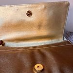 Vintage Elka Metallic Colorblock Purse Shoulder Bag Flap Closure Y2K Vintage Gold Photo 5