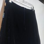 Mi ami Blue Velvet Floral Embroidered Mini Skirt Boho Festival Size Small Photo 5