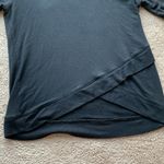 | Athleta Women's Black Criss Cross bottom sweat shirt Photo 4