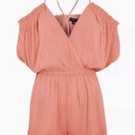 Topshop Dusty Pink Ruffle Romper Photo 2