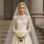 Dessy Creations Vintage Ivory Lace Tea Photo 0