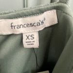 Francesca's  NEW Sage Green Dress Size XS Tie Front Ruffle Hem Sundress Photo 2