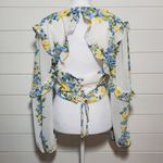 Privy Floral Off Shoulder Crop Top. Size: M. Photo 1