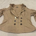 White House | Black Market Tan Trench Coat Double-Breasted Photo 0