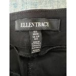 Ellen Tracy  Black Bermuda Length Elastic Waist Shorts Small Photo 2