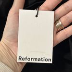 Reformation  Elegant Black linen Crop Top Photo 5