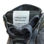 Zadig & Voltaire Shoes Womens Size EU 38 Black High Top Leather Side Zip Buckle Photo 3