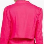 House of Harlow  Linen Blend Blazer in Pink NEW Size Medium Photo 2