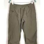 The North Face Women's Hiking Pants Size 4 Beige Roll Tab Convertible Pant Pockets Photo 1