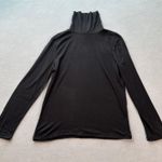 ZARA  Women Turtleneck Top Small Black Long Sleeve Classic Basic Casual Shirt Tee Photo 0