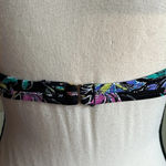 Coastal Blue  black floral bikini halter top Photo 12