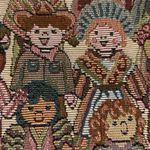 Colorful Tapestry Clutch Whimsical Design
Tan Interior Super Fun Unique Pattern Brown Photo 2