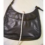 Giani Bernini Dark Brown Leather Shoulder Bag Purse Hobo Style Photo 6