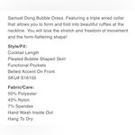 Samuel Dong Bubble Dress with Bow* Photo 7