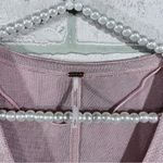 Free People Killer Queen Metallic Blush V-Neck Blouse Size S Photo 6