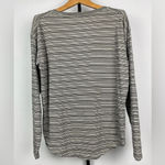 Athleta  Black White Cloudlight Stratus Striped Long Sleeve Scoop‎ Neck Shirt Photo 1