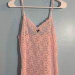 victoria’s secret sheer pink lace slip dress with bow detail measurements added Photo 1