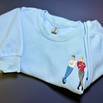 Gildan Red White & Royal Blue 2XL Sweatshirt Embroidered Alex Henry Book Wedding Photo 1