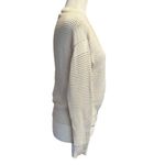 Elizabeth and James Open Knit Cardigan Sweater Women’s Small Ivory Cotton Blend Photo 2