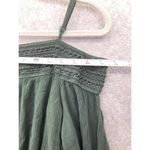 Purple Snow  Women's Romper Off shoulder Size Medium Emerald Green Shorts Crinkle Photo 11