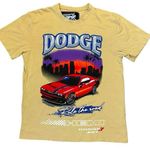 DODGE X REASON Hellcat Hemi “Rule the Road” tan/ khaki graphic tee t Photo 0